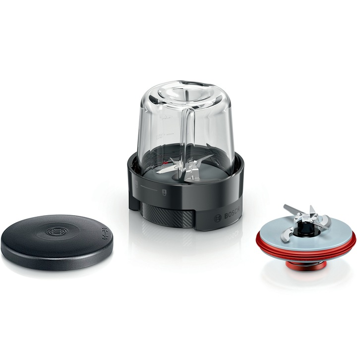 Aparat de maruntit 3 in 1 Bosch MUZS68CG, compatibil cu robotul de bucatarie MUMS6