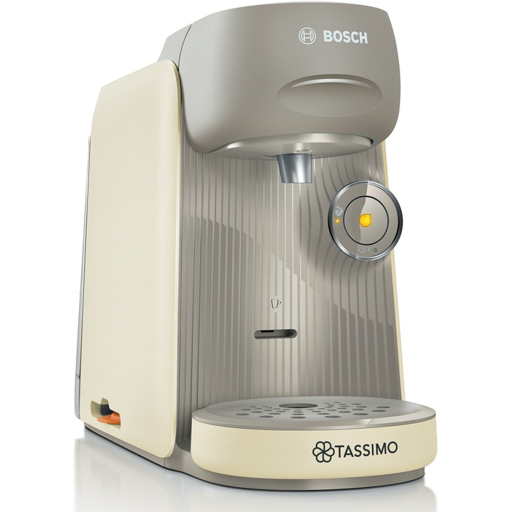 Кафемашина с капсули Bosch Tassimo Finesse TAS167P, 1400 W, 3.3 бара, 0.7 л, IntensityBoost, Самопочистване и декалцификация, Капсули, Крем