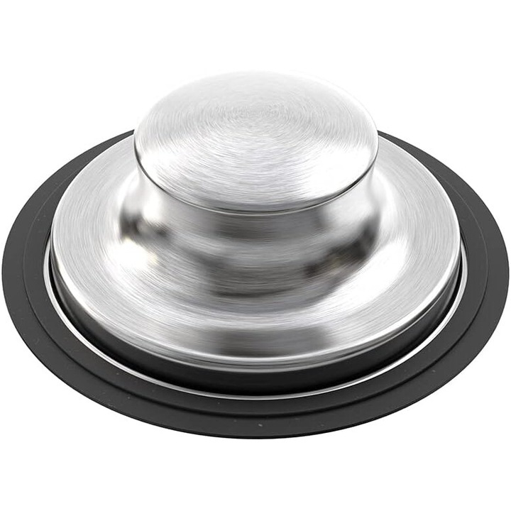 Mosogató lefolyó szűrő, Enforose, rozsdamentes acél, gumitömítéssel, szabványos 3 1/2 hüvelykes lefolyókhoz kompatibilis, könnyen tisztítható