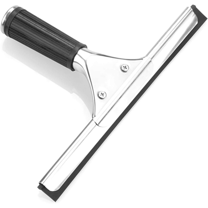 Професионална чистачка за прозорци, Enforose, неплъзгаща се дръжка, сменяемо гумено острие, здрава конструкция