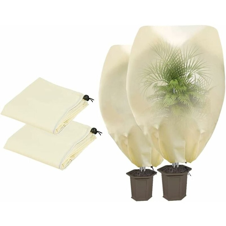 2 db Jormftte téli növénytakaró, 100x80cm/80x60cm, fagyvédelem, légáteresztő anyag