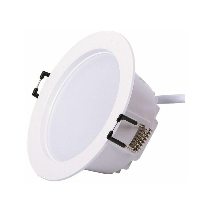 Комплект от 3 LED прожектора за вграждане, 7W, IP44, неутрално бяло 4000K, диаметър 90 mm, монтажна дълбочина 43 mm
