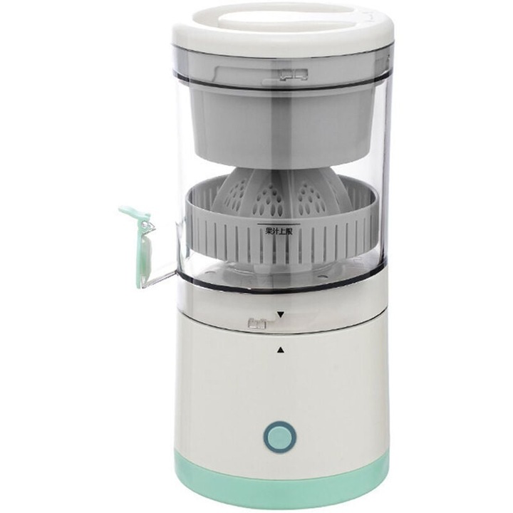 Storcator de suc electric portabil, plastic, alb, 913g