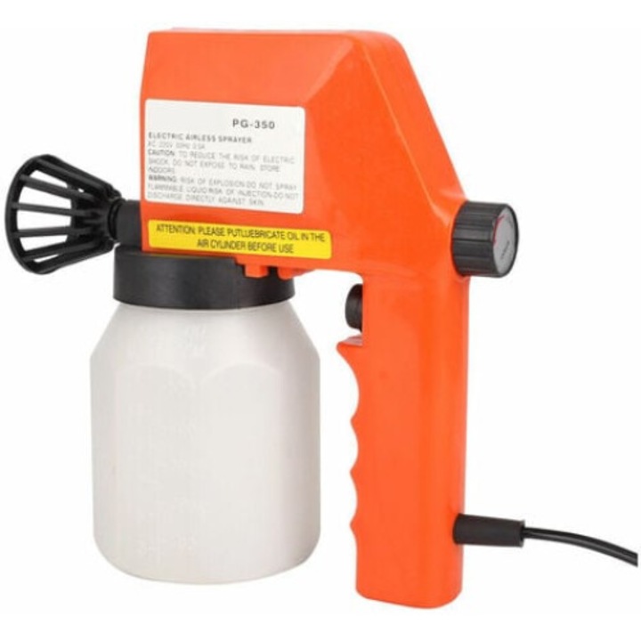 Elektromos festékpisztoly, 600ml, 220V, 75W, 210x215mm