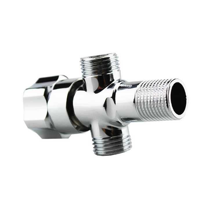 Robinet de amestec pentru apa calda si rece, 12.5x11x3cm, argintiu