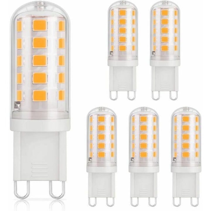 LED крушки G9, TNEAYWHE, 3W, 430LM, топло бяло, комплект от 6
