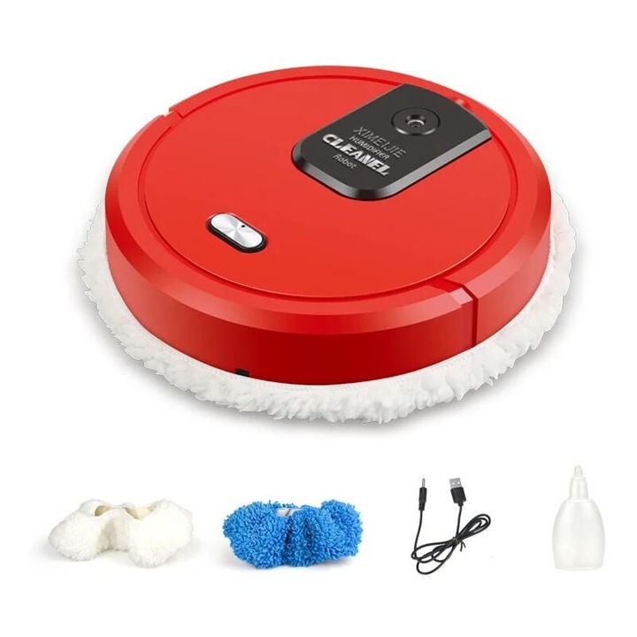 Robot de curățare automat Jormftte, 5W, 1500mAh, alb, 30.7x30.7x7cm
