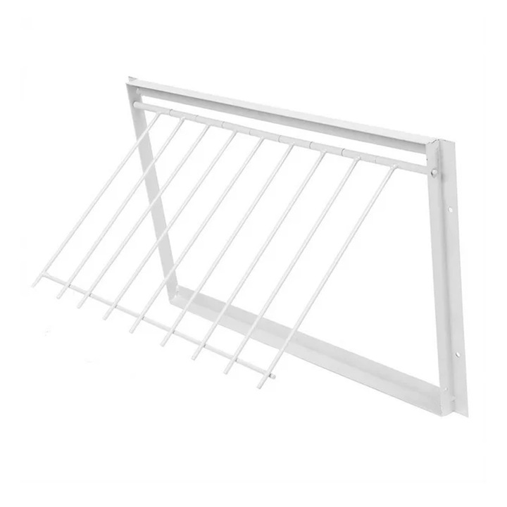 Accesoriu pentru cusca pentru pasari, usa pentru cusca de porumbei cu bare in T detasabile, material de intensitate ridicata pentru usa capcana pentru pasari, constructia din otel inoxidabil asigura durabilitatea accesoriului cusca pentru pasari Enforose