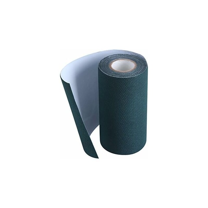 Banda adeziva pentru gazon artificial, Enforose, rezistenta la apa, UV, 5m x 15cm, set