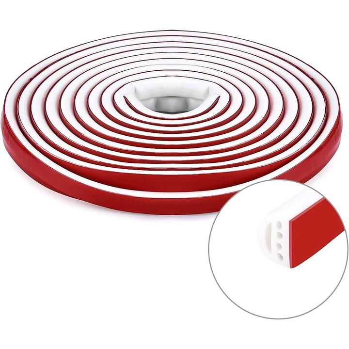 Banda izolatoare, Enforose, autoadeziva, 6M, silicon, pentru usi si feronerie