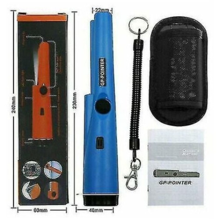 Garrett Pro-Pointer fémdetektor, 23,2x4cm, LED-del, övtáskával