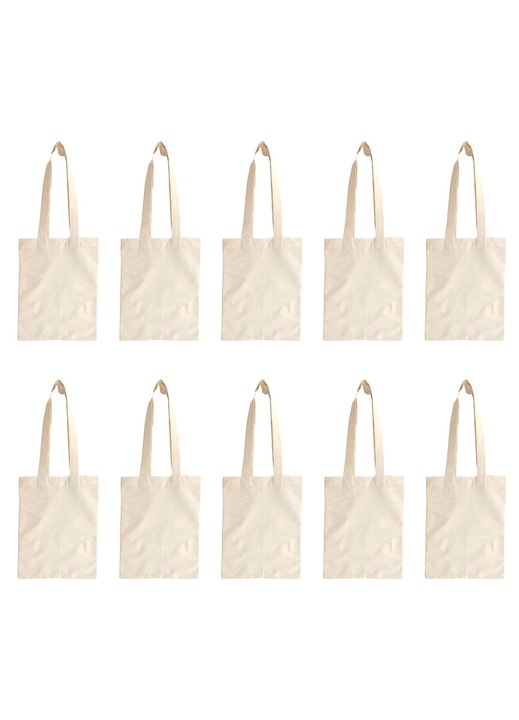 BGHYHYHI Tote Bags, újrafelhasználható, környezetbarát anyagból, hosszú fülekkel, fehér