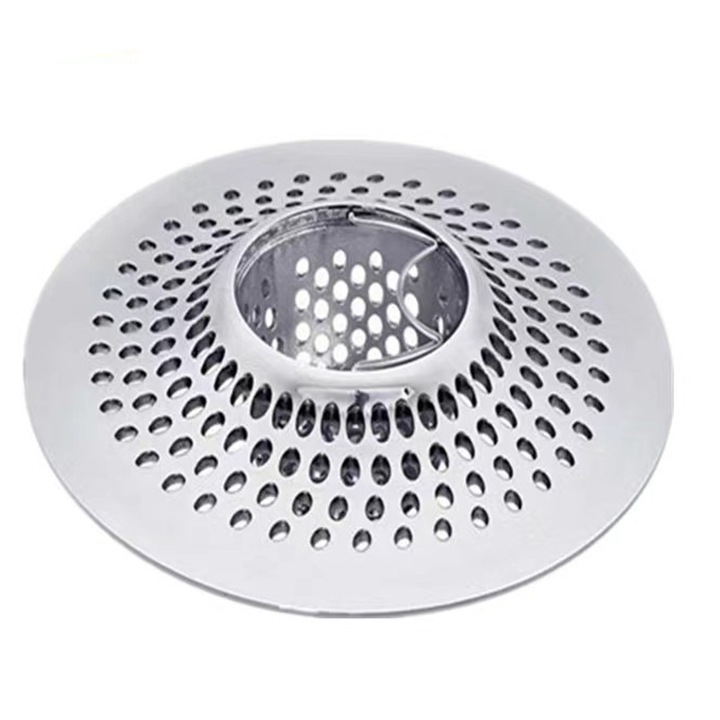 Filtru scurgere cada, AMRINUGL, Inox, Capteaza parul, Usor de curatat, 11 x 3.5 x 4 cm, Argintiu