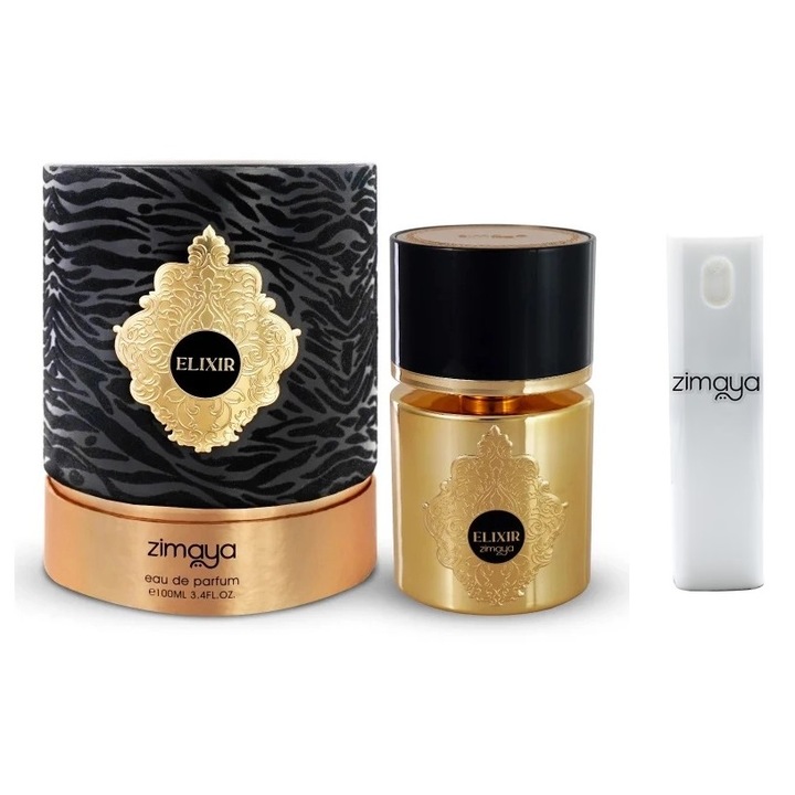 Комплект дамски парфюм Zimaya Elixir Black 100 ml с комплект за пътуване за многократна употреба 10 ml