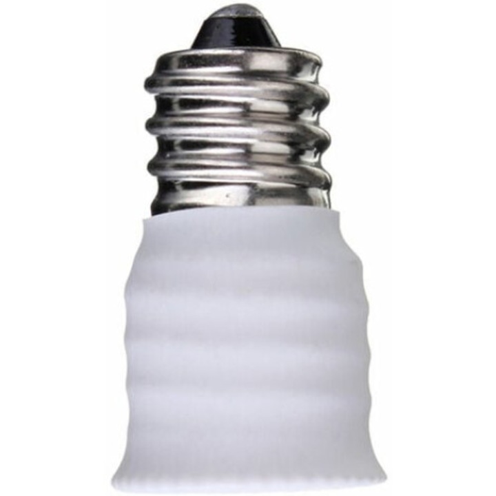 Convertor soclu lampa E12/E11 la E14, rezistent la caldura, 0-60W, 0-250V