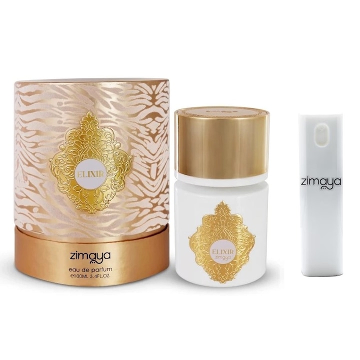 Zimaya Elixir Gold Дамски комплект парфюмна вода 100 ml с комплект за многократно пълнене 10 ml