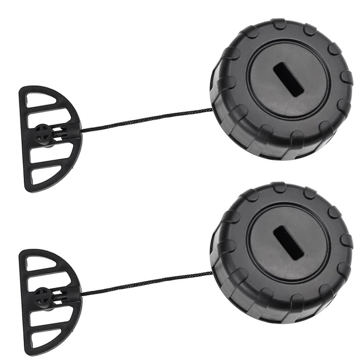 Set 3 capace rezervor pentru fierastrau, compatibil cu STIHL MS180/MS170/017/018, nylon, negru