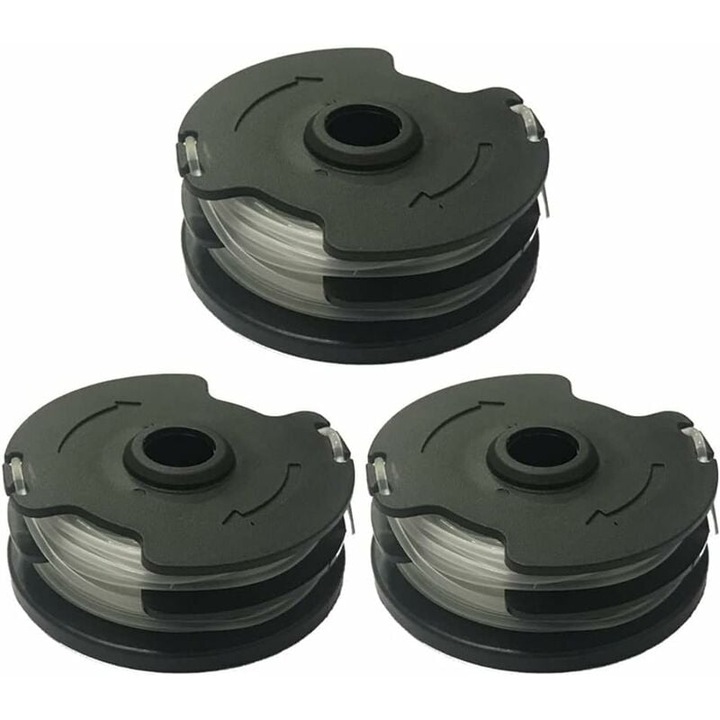 Bobine de schimb pentru Parkside PRTA 20-Li C3, set 3 bucati, 2x5m, 1.4mm, negru