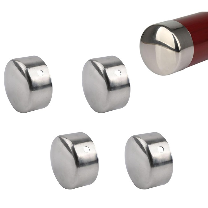 Крайни капачки за иноксови парапети комплект 2 чифта 45мм за различни видове парапети