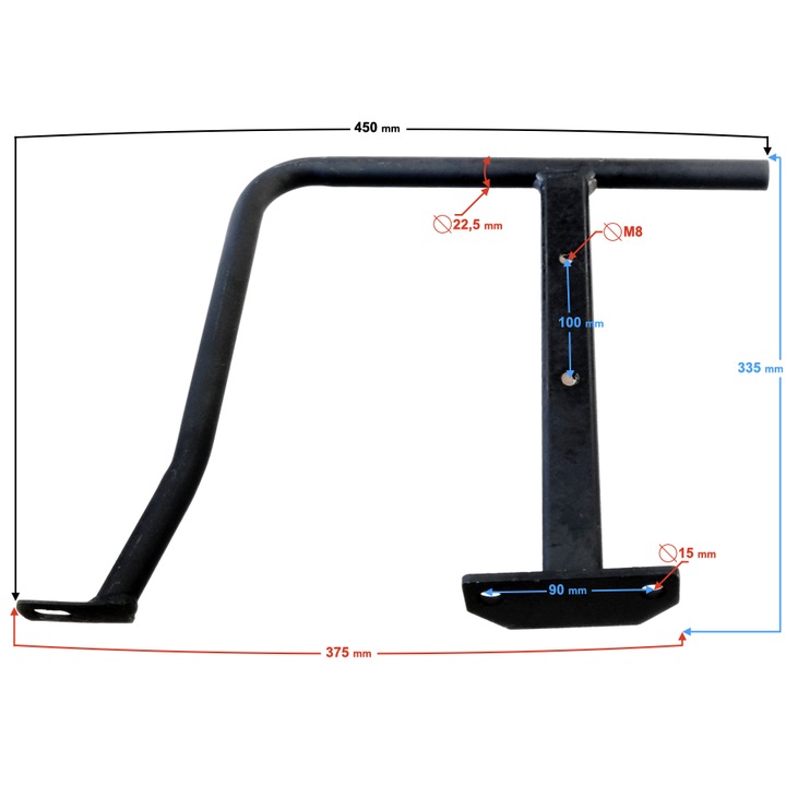 Suport picior dreapta ATV Moretti Road Hunter 200