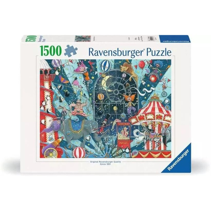 Ravensburger 1500 db-os puzzle - Isten hozott a cirkuszban (12000797)