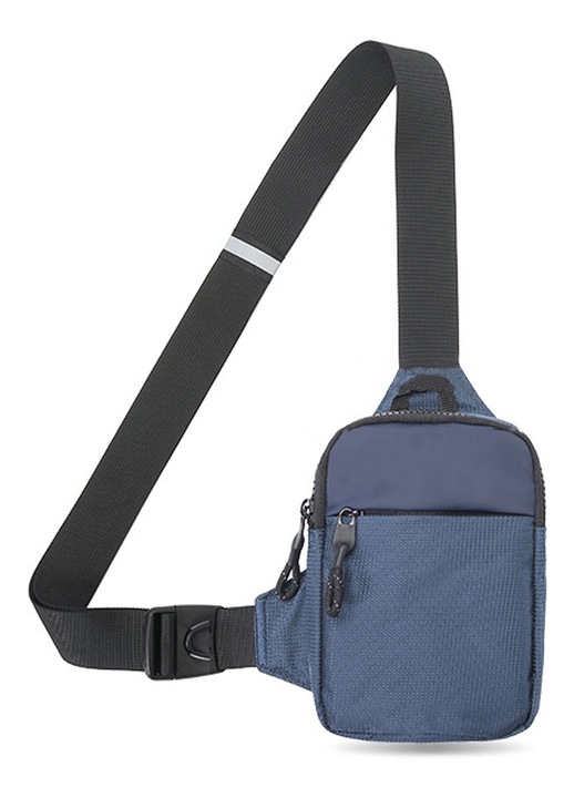 Férfi crossbody táska, BGHYHYHI, Vízálló, Rekeszes, Sötétkék