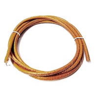 Curea din piele maro pentru masina de cusut Ileana, lungime 180 cm, clema metalica, grosime 5mm, rezistenta