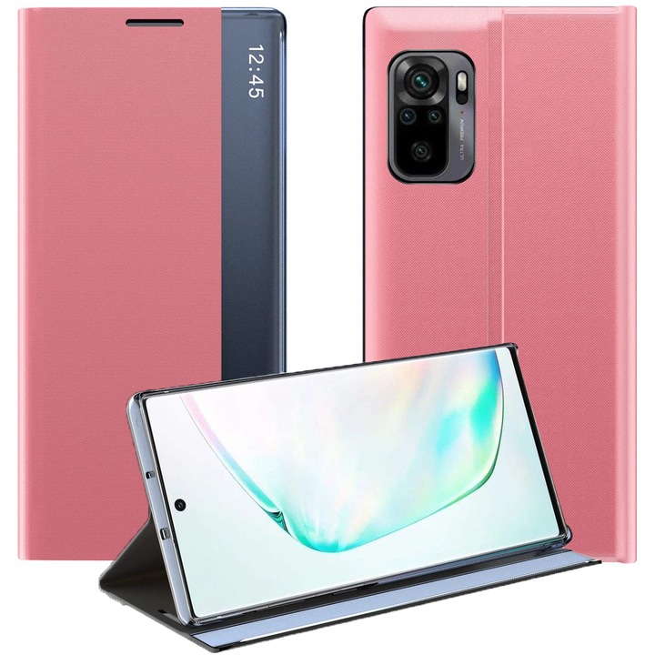 Husa telefon Hurtel Sleep Case, interactiva, roz, Xiaomi Redmi K40 Pro+/K40 Pro/K40/Poco F3