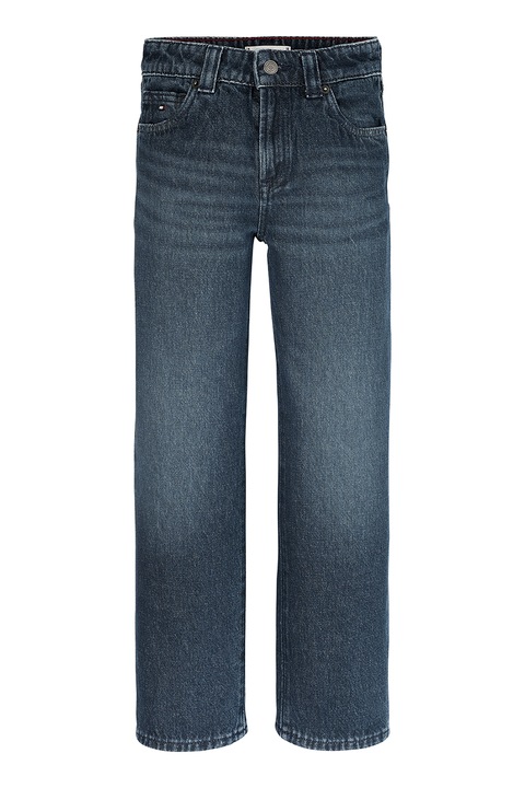 Tommy Hilfiger, Magas derekú farmernadrág 5 zsebbel, Sötétkék, 116 CM