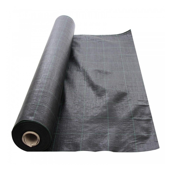 Folie agrotextil, PROCART, antiburuieni, filtru UV, 1.1x50 m, polietilena, negru