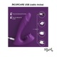 Vibrator 2 in 1, 9 moduri de vibratie, stimularea clitorisului si punctului G, jucarie sexuala pentru femei, cupluri, rezistenta la apa, silentios, incarcare USB, timp functionare 60 minute, silicon, prietenos cu pielea, mov, SIPEDO