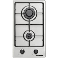 Plita incorporabila Heinner HBH-V302EIX, Gaz, 2 arzatoare, Dispozitiv de siguranta, 30 cm, Inox