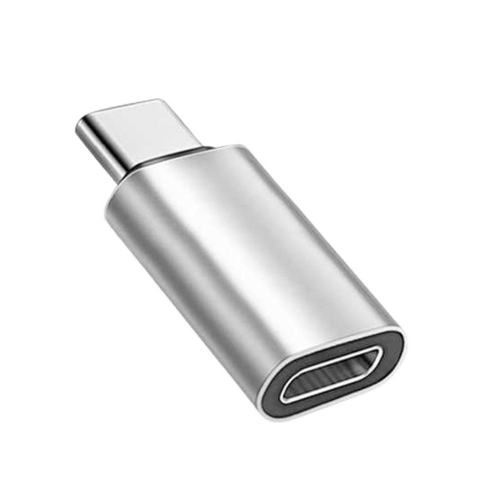 Adapter Lightning típusú USB Type-C csatlakozóval, ezüst