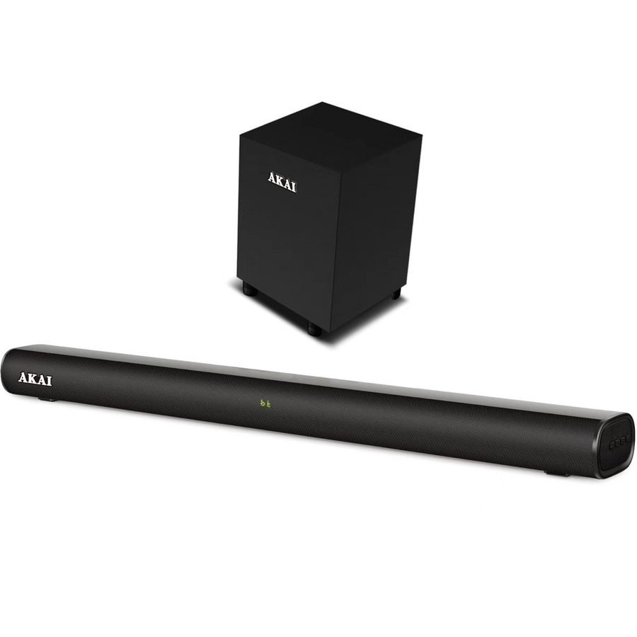 Soundbar Akai ASB-20CSW, 2.1, 80 W, Bluetooth, Negru
