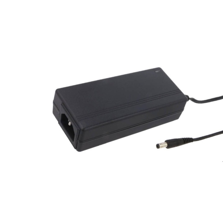 Asztali kapcsolható tápegység DC csatlakozóval, POS, 15V, 4A, 60W, 5,5x2,1 mm, fekete
