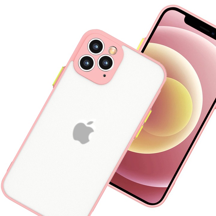 Husa telefon Hurtel Milky Case, silicon, transparent, roz, pentru Samsung Galaxy A72 4G