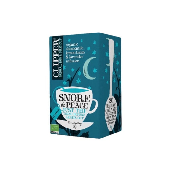 Чай Clipper, Snore & peace, органичен, запарка, 20 пакетчета чай