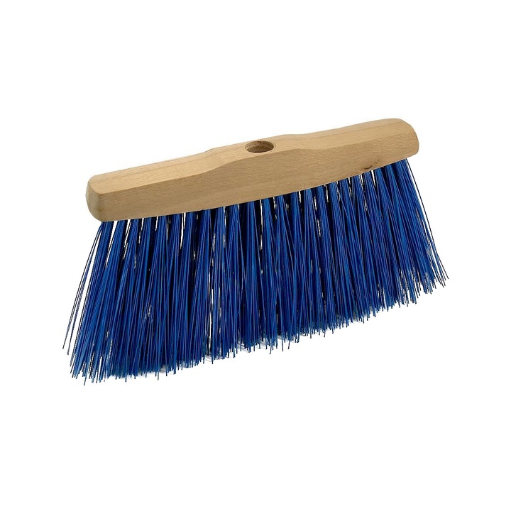 Метла, без опашка, Дървена, 24 см х 5 см