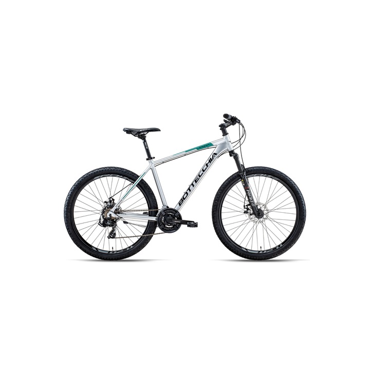 Bicicleta Bottecchia 107, 27.5 inch, MTB, unisex, alb/turcoaz, marimea 48