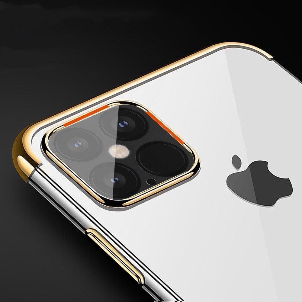 Husa telefon Hurtel Clear Color, gel, rama metalica, rosu, Xiaomi Redmi Note 11 Pro+ 5G / 11 Pro 5G / 11 Pro