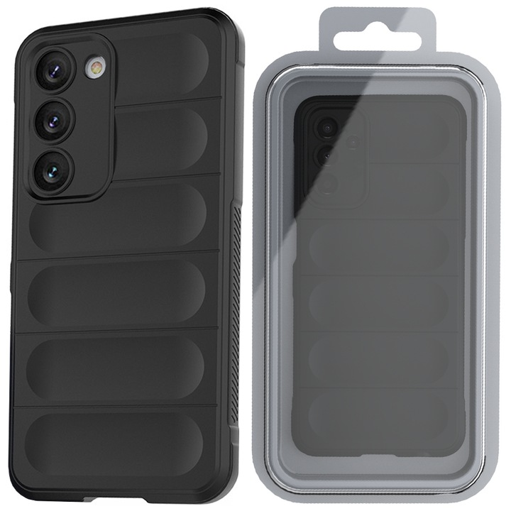 Husa telefon Hurtel Magic Shield Case, amortizare socuri, antiderapanta, negru, Samsung Galaxy S23+