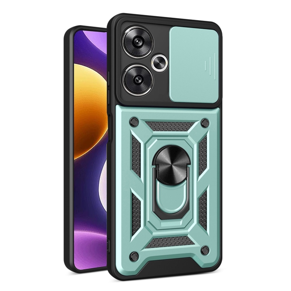 Husa pentru Xiaomi Poco F6 cu protectie camera, Accesorio CamShield, Green
