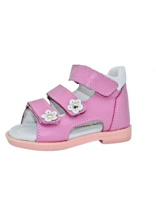 Ortopéd bőr szandál lányoknak Small Foot PFSF-09, Pink 109476
