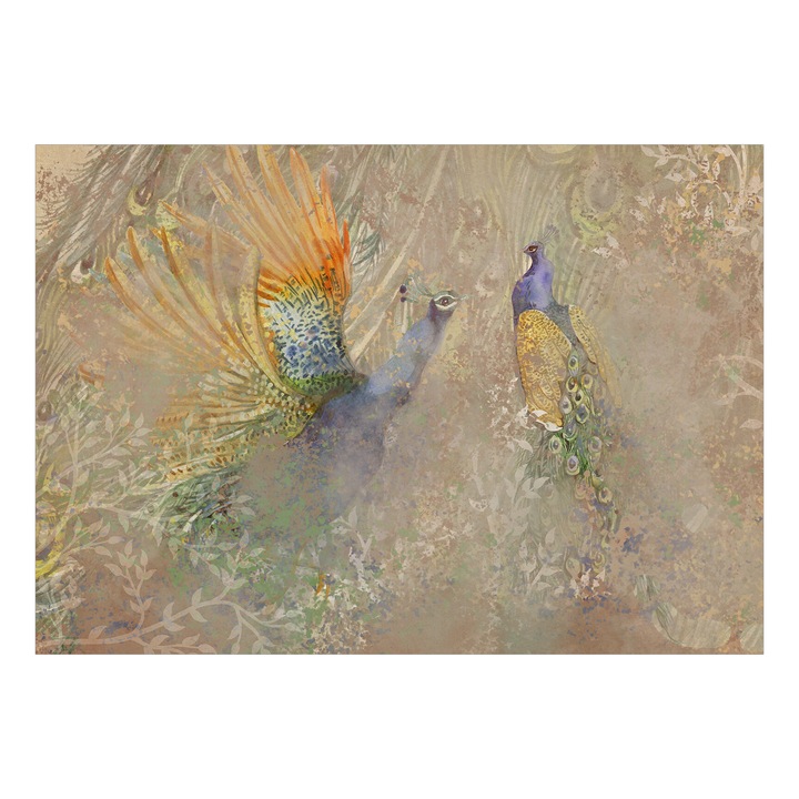Fali poszter - Táncoló pávák - Első változat - 100 x 70 cm