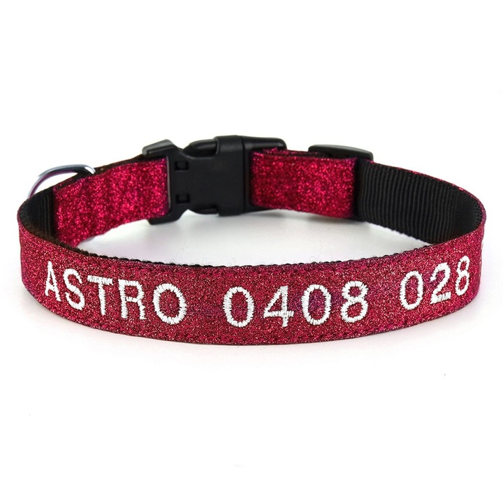 Kutya nyakörv, QttvbTna, 60cm, Piros