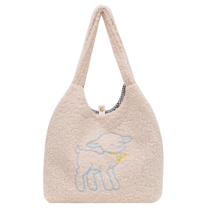 Női válltáska, Jormftte, nagy kapacitású, fehér, 46x30x10cm, Fehér, 14 x 31 x 45 cm