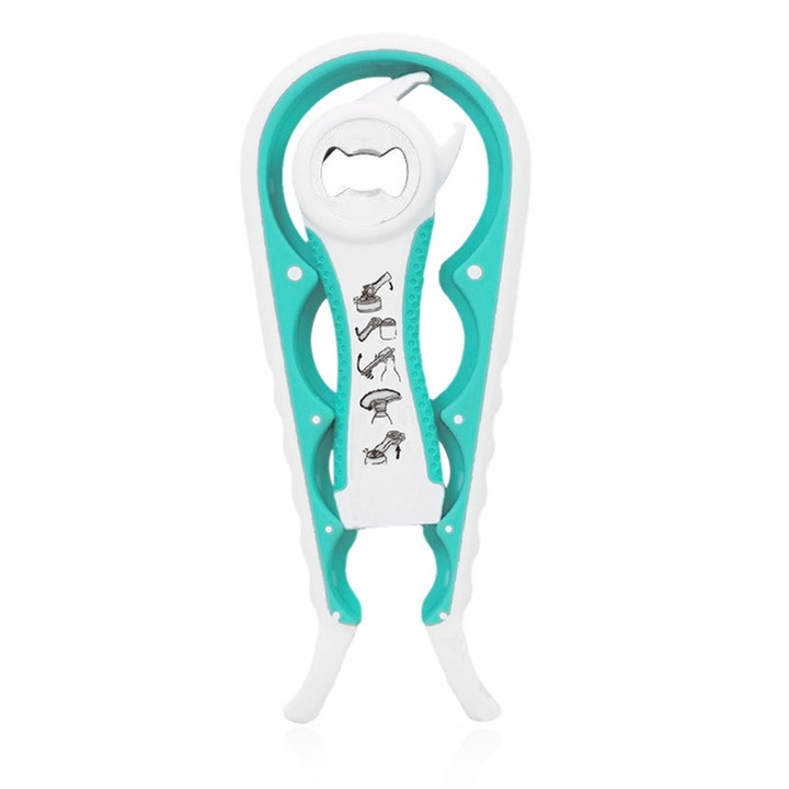 Jormftte 5 az 1-ben konzervnyitó, ergonomikus kialakítás, PP+TPR anyag, könnyen használható, kompakt