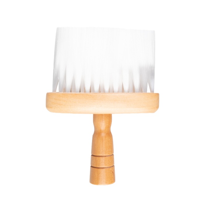 Pensula de curatare Activeshop, pentru frizerie, alb, usor de utilizat