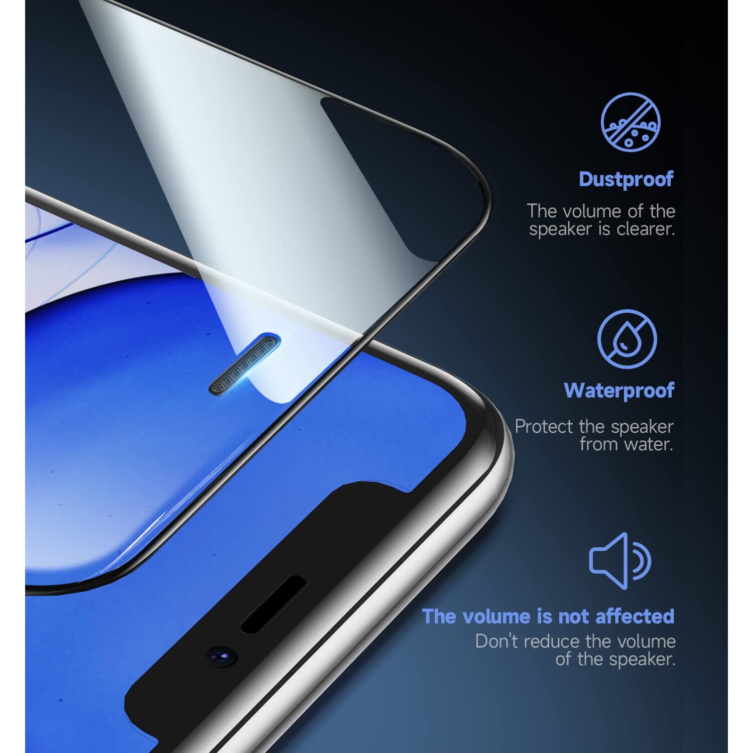 Folie de protectie pentru telefon, Happy, Sticla securizata, Kit de instalare, Pentru iPhone 14 Pro, Transparent
