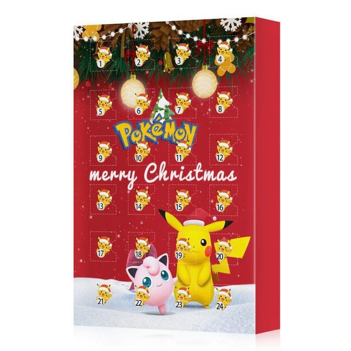 Pokemon Advent Календар, 24 фигурки, интерактивен, червен, за момчета, +3 години